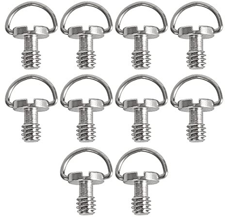 10 Stück Stativschraube, Gewinde 1/4'' Zoll Stativ Schraube, Kamera Stativ Schnellverschluss Schraube, 1/4 Kamera Befestigungsschraube, für Kamera Stativ, Einbeinstativ, Schnellwechselplatte