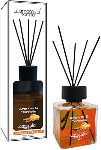 Diffusore profumo per ambienti cubo 500 ml. 12 Fragranze Italy (Arancia e Cannella)
