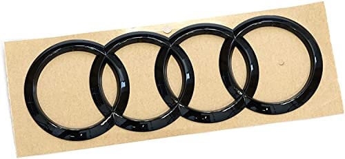 Audi 80A071802A Ringe Logo Black Edition Aufkleber Emblem Blackline, schwarz, nur für Sportback