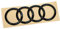 Audi 80A071802A Ringe Logo Black Edition Aufkleber Emblem Blackline, schwarz, nur für Sportback