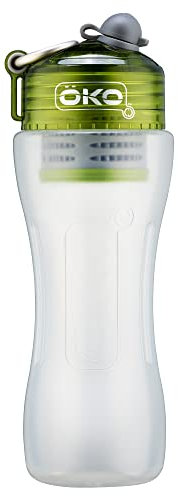 OKO H2O Bouteille de filtration de 650 ml pour voyage, camping, randonnée, cyclisme et utilisation quotidienne