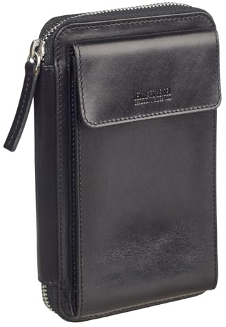 Leonhard Heyden Handytasche Umhängetasche Cambridge Mobile Crossbody Schwarz