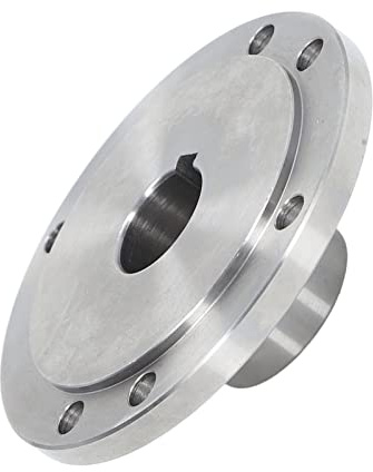 Futterflansch, 125 Mm, 6 Befestigungslöcher, Hochmanganstahl, Glänzende Oberfläche, Einfach zu Installierender Drehflansch für K11–125, K12–125, K72–125 (20 mm)