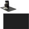 Amfrpar 50 x 30 cm Underlay for Coffee Machine, Drying Mat, Crockery Quick-Drying, Non-Slip Drying Mat with PU Leather, Dish Drying Mat for Kitchen, Sink (Black)