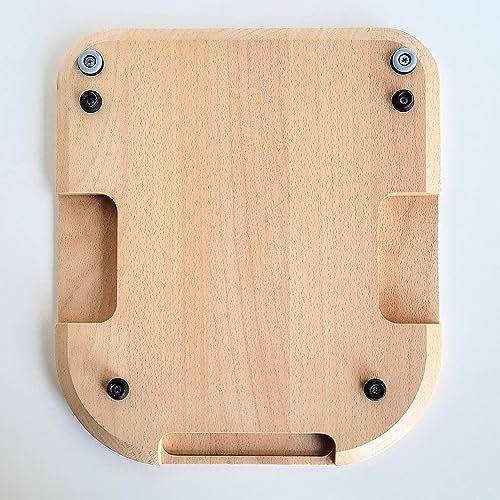 Gleitbrett aus massiv Buche Holz geeignet für Thermomix® TM5 und TM6 - personalisiert per Lasergravur (Personalisiert)