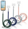 Yoedge 4 piezas Cordones Universal de Teléfono Móvil con Parche,Cordón de Cuello Ajustable Cadena de Nylon para iPhone/Samsung/Xiaomi y la Mayoría de Teléfonos Inteligentes-Verde Oscuro/Azul/Gris/Rosa