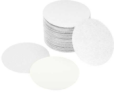 PATIKIL 85mm/3.32 Aluminium Feuille Capuchon Doublure, 100pcs Résistant Autoprotection Induction Chaleur Scellant Scellant Doublures pour Verre Bouteille Couvercle Pot