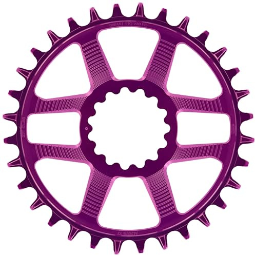 Helix R Guidering Kettenblatt – Direktmontage – 28 Zähne – 52/55 mm Flip Flop – 11/12 V kompatibel – Aubergine