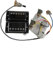 alljita Premium Humbucker Tonabnehmer Hals und Steg Set mit 4C-Kabelbaum und Push-Pull-Schalter für Gibson Epiphone E-Gitarre (silberfarbener schwarzer Rahmen)