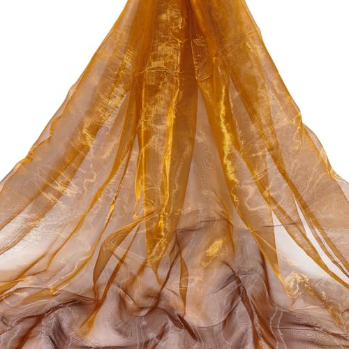 PH PandaHall Sheer Organza Fabric Lace Fabric 1.5x3m Cloth Magic Shiny Fabrics Gauze Fabrics for Dress Stage Show Costume Wedding Clothing Accessories Photography Background