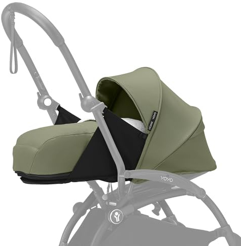 Pack para Recién Nacido 0+ Stokke YOYO, Olive - Incluye colchón, dosel extensible y arnés de cinco puntos - Requiere chasis YOYO (se vende por separado)