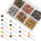 480 Stück Karte Nagel Pinnadeln 14mm Bunt Rundkopf Stecknadeln Edelstahlspitze Weltkarte Pushpins für Korkbrett, Stoffmarkierung, Foto Wand (6 Farben)