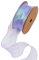 Wisafory 10 Yards Organzaband Dekoband Geschenkband Schimmernd Organza Band mit Drahtkante Schleifenband Stoffband Organza Bänder Bastelband für Blumensträuße Geschenkverpackung Violett 4cm