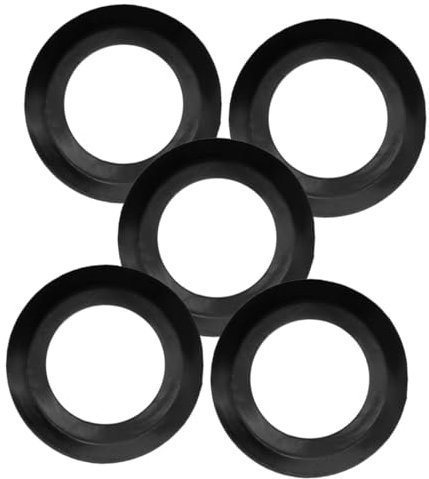 IWOWHERO Spülbeckensieb-Dichtung 5-teilig Spülbecken-Abfluss-Dichtungspolster Gummikorb-Sieb-Unterlegscheibe für Küchenspüle