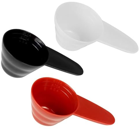 3 Pcs 12 Gram Milk Powder Spoon Short Handle Teaspoon Measure Scoop Scale Plastic Coffee Measuring Scoop for Powder Spices