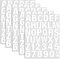 5 Sheets Iron on Letters and Numbers for Clothing,Iron on Transfer Heat Transfer Alphabets Tape,Iron on Vinyl Letters A-Z Letters 0-9 Numbers Stickers for Fabric Clothes Printing DIY Crafts Decor