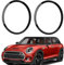 liangren Schwarz Scheinwerfer-Zierring Auto Ersatz kompatibel mit 2014–2021 Mini Cooper F55 F56 F57 Ersatz 51137300631 51137300632 51712355791 51712355798