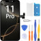 LL TRADER Display für iPhone 11 Pro LCD 5.8 Bildschirm Ersatz FHD Touchscreen 3D Touch Digitizer Rahmen Montage und Reparaturkits Neu (Modelle A2160, A2217, A2215)