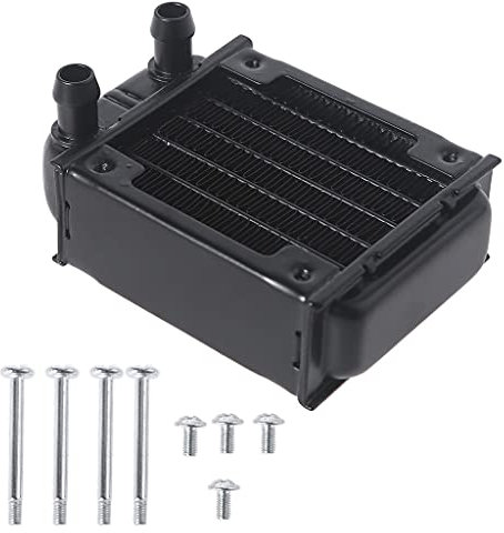 Lodoot 60 mm 6-Rohr-Computer-Wasserkühlung, G1/4-Innengewinde, Wärmeableitung für Computer, PC, CPU, Wasserkühlung