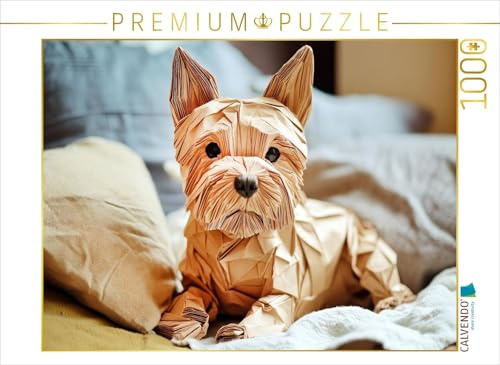Puzzle · EIN Motiv aus dem KalenderWenn Papier zum Leben erwacht | Kleiner Hund, große Persönlichkeit · auch in Papierform unverkennbar · 1000 Teile · Lege-Größe 64 × 48 cm · CALVENDO Puzzle