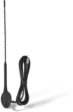 Eightwood Antenne Toit FM/AM Antenne Voiture Radio Marine Câble Extension 2 M pour Bateau Voiture, Camion, fourgonnettes, Caravane, Camping-Car, Tuner Radio de Yacht