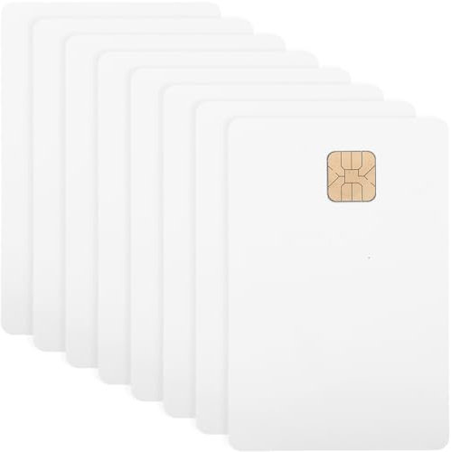 NAMOARLY Blanko PVC Karten Mit Chip Leere IC Karten Für Druck Weiße Karten Für Individuellen Kartenbedarf Ideal Für Smart Card Anwendungen