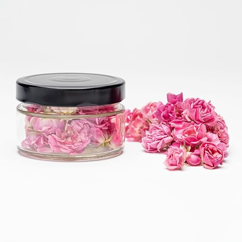 Lioflor 10 Essbare Blüten zur Tortendekoration – Natürliche Gefriergetrocknete Minirosen – 100% Essbar Deko für Geburtstage, Hochzeiten, Events, Cupcake
