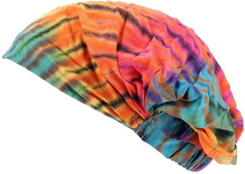 GURU SHOP Einmaliges Batik Haarband, Kopfband, Bandana Kopfbedeckung, Stirnband - Regenbogen, Herren/Damen, Synthetisch