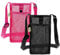 Aeaocvo 2 PCS Mesh Water Bottle Carrier with Shoulder Strap, Water Bottle Holder with Adjustable Strap Bottles Sling Sports Bottles Bag for Hiking, Walking, Camping, Travel