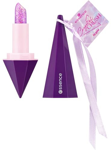 essence CRYSTAL CRUSH lip glow, Lippenstift, Nr. 01, Pink, farbanpassend, strahlend, vegan, ölfrei, ohne Parabene, ohne Mikroplastikpartikel, 1er Pack (3.2g)