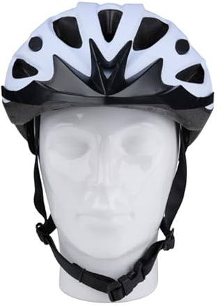 Dunlop Casque Vélo Adulte Ø55–58 cm – Casque Vélo Femme Léger et Réglable – Blanc avec Aération – pour Usage Quotidien ou Loisirs