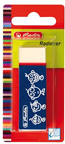 Herlitz Radierer mit Schiebehülse Synthesekautschuk für Graphit