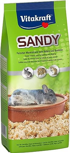 Vitakraft - Sandy, sabbia minerale per cincillà, 1 kg