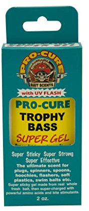 Pro-Cure Trophy Bass Super Gel, 57 ml, 2 Ounce, 1 Stück, Fischgel, Fishing Attractants, Barsch