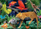 Ravensburger 13628 - Wilder Dschungel - 100 Teile 3D XXL Puzzle (Mit 3D Brille)