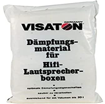 Visaton VS-WOOL2 Daempfungsmaterial Polyester 5070 Weiß