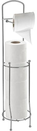 Blue Canyon Stainless Steel Toilet Roll Holder Chrome Free Standing Toilet Paper Holder With Storage, Toilet Paper Storage, Toilet Paper Roll Holder, Toilet Roll Storage, Toilet Paper Organizer