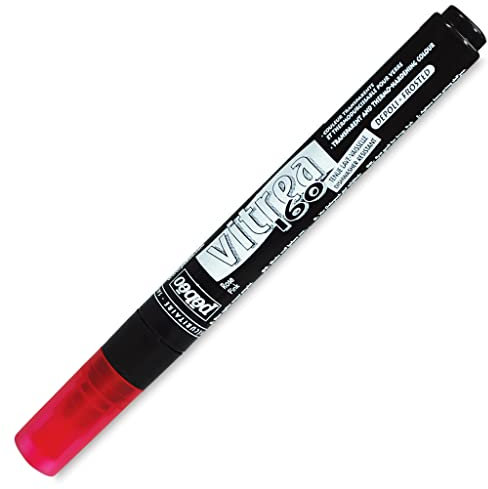 Pebeo Vitrea 160-Glass Paint Frosted Marker, Pink