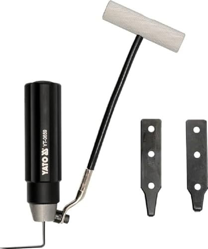 Ausbaumesser Zug-Messer für geklebte Autoscheiben + 3 Klingen Werkstattqualität