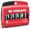 FACOM Jeu Mixte de 10 Embouts Torx Plus Tamper Résistant 1/4 - Série 1-23 mm + Porte Embouts - E.114Pb