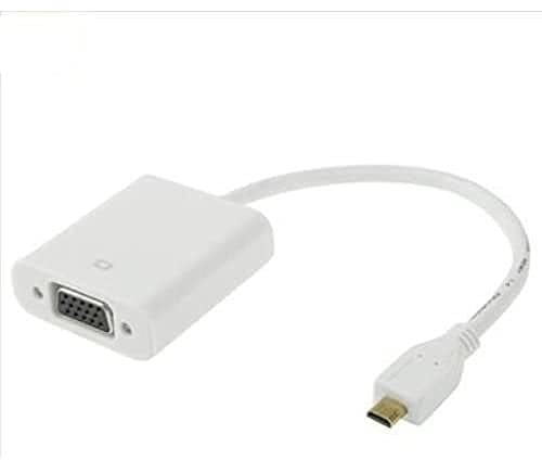 REALMAX® Micro HDMI Male to VGA Female cable adapter for Tablet to Projector/Monitor video images display (Micro HDMI to VGA)