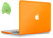 UESWILL, custodia rigida opaca per MacBook, morbida al tatto, include panno in microfibra, Orange, Macbook Pro 13 con Retina Display
