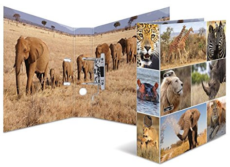 Motivordner / DIN A4 / 70mm breit / Afrika-Tiere