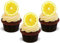 Lemon Slice (Great for on Lemon Cupcakes!) 12 Edible Standup Premium Wafer Cake Toppers