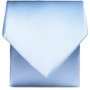 Rael-Brook Herren Satin Krawatte, blau (Shady Blue), Slim