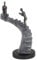 Deco 79 Polystone Dekofigur Menschen, Heimdekoration, Statue mit Treppe, Akzentfigur, 20,3 x 7,6 x 35,6 cm, Schwarz