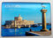 Generisch, Touristisch Souvenir Magnet, 1 Stück, 8 x 5,5 cm, Kunststoff, RHODOS / GRIECHENLAND, Kühlschrankmagnet