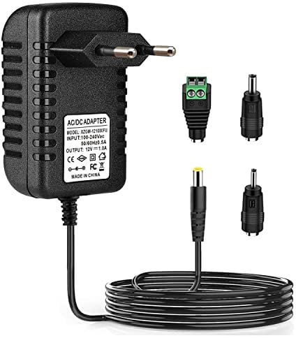 XZGm LED-Netzteil 12V 1A 12W,AC100-240V zu DC12V DC Stromversorgung,geeignet für LED5050/3528 Lichtbalken,Router,Alarm