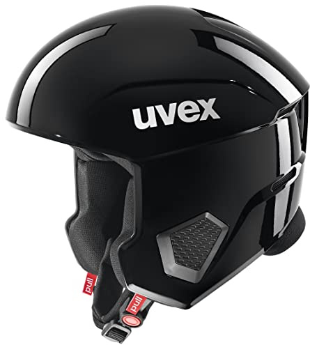 uvex Invictus - Skihelm für Damen und Herren - optimierte Belüftung - Notfall-Wangenpolster - All Black - 59-60 cm