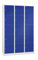 Schrank & Stuhl Schließfachschrank | Fächerschrank mit 15 Abteilen und Zylinderschlössern, 190 x 119 x 45 cm, Lieferung komplett montiert, Grau/Blau
